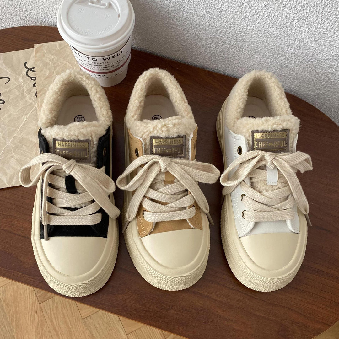 Ladies Comfortable Sneakers with Cozy Lining and Durable Sole Mune Fashion