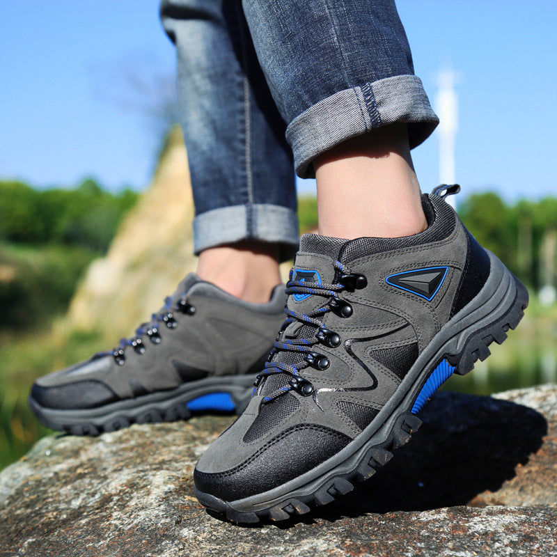 Women's Robust Low-Cut Trekking Shoe with Grippy Multi-Zone Profile Sole and Shock-Absorbing EVA Midsole Mune Fashion