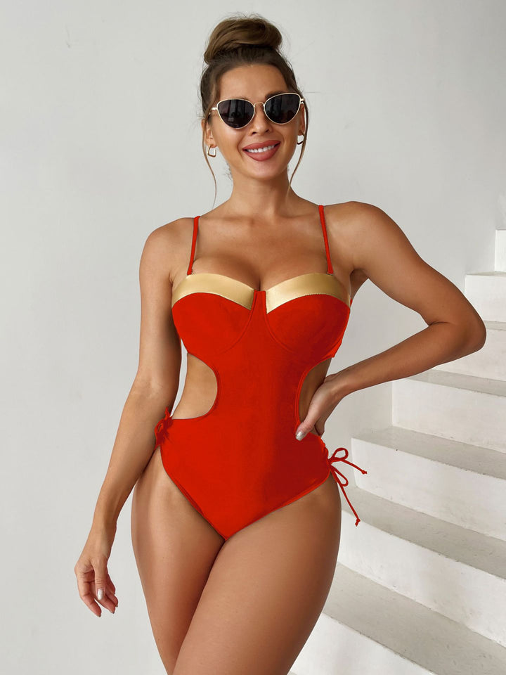Women's One-Piece Swimsuit with Exciting Cut-Out Details Mune Fashion