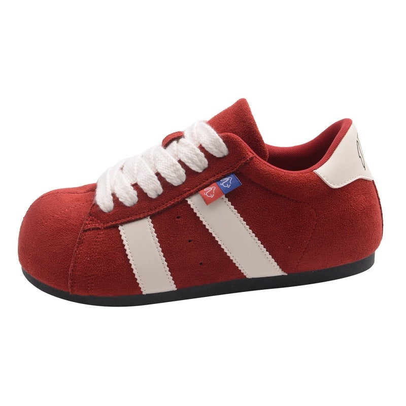 Women's Comfortable Sneakers with Stylish Lacing and Soft Suede Upper Mune Fashion