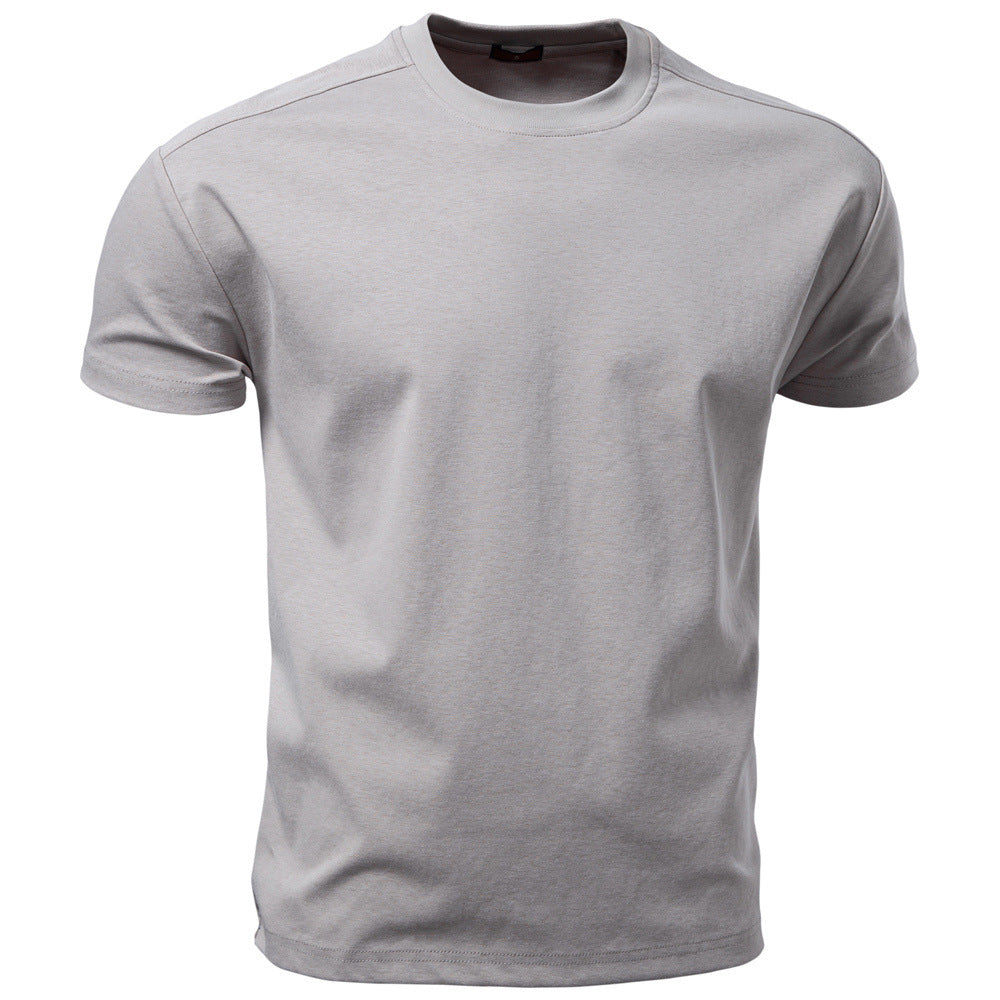 Men's nano classic cotton jersey round neck shirt with reinforced collar Mune Fashion