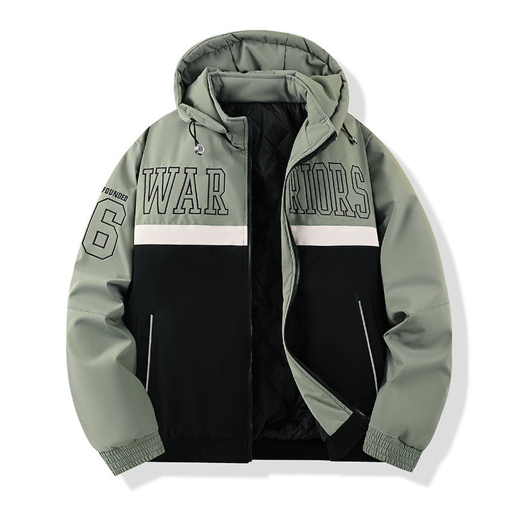 Men's Sporty Quilted Jacket with Hood Mune Fashion