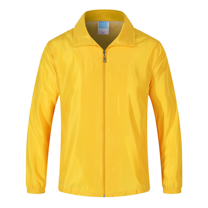 Men's Lightweight Windbreaker with Mesh Lining, Stand Collar & Elastic Hem Mune Fashion