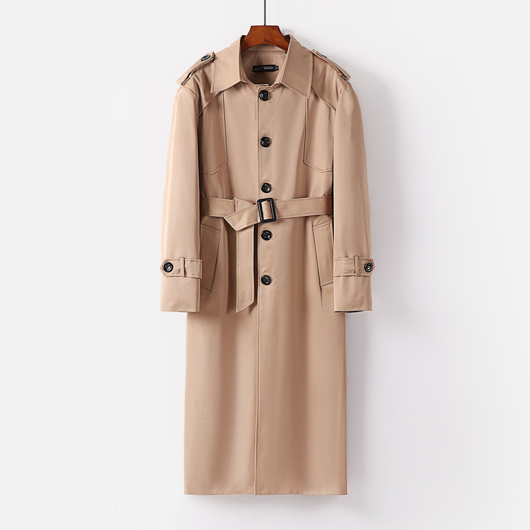 Women's elegant light trench coat with epaulettes and button placket Mune Fashion