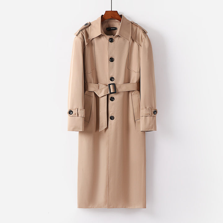 Women's elegant light trench coat with epaulettes and button placket Mune Fashion