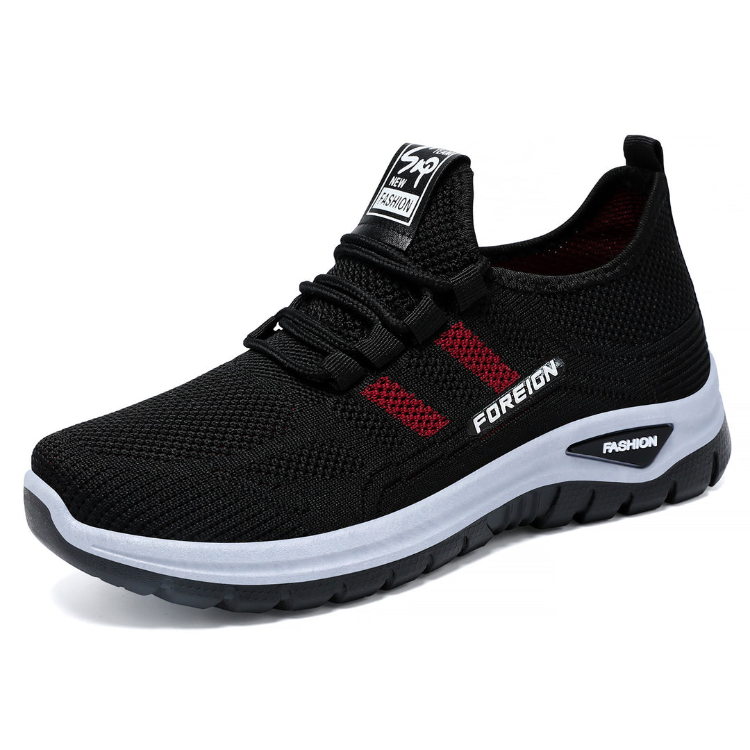 Men's breathable lightweight sports shoes with knitted upper material and cushioned sole Mune Fashion