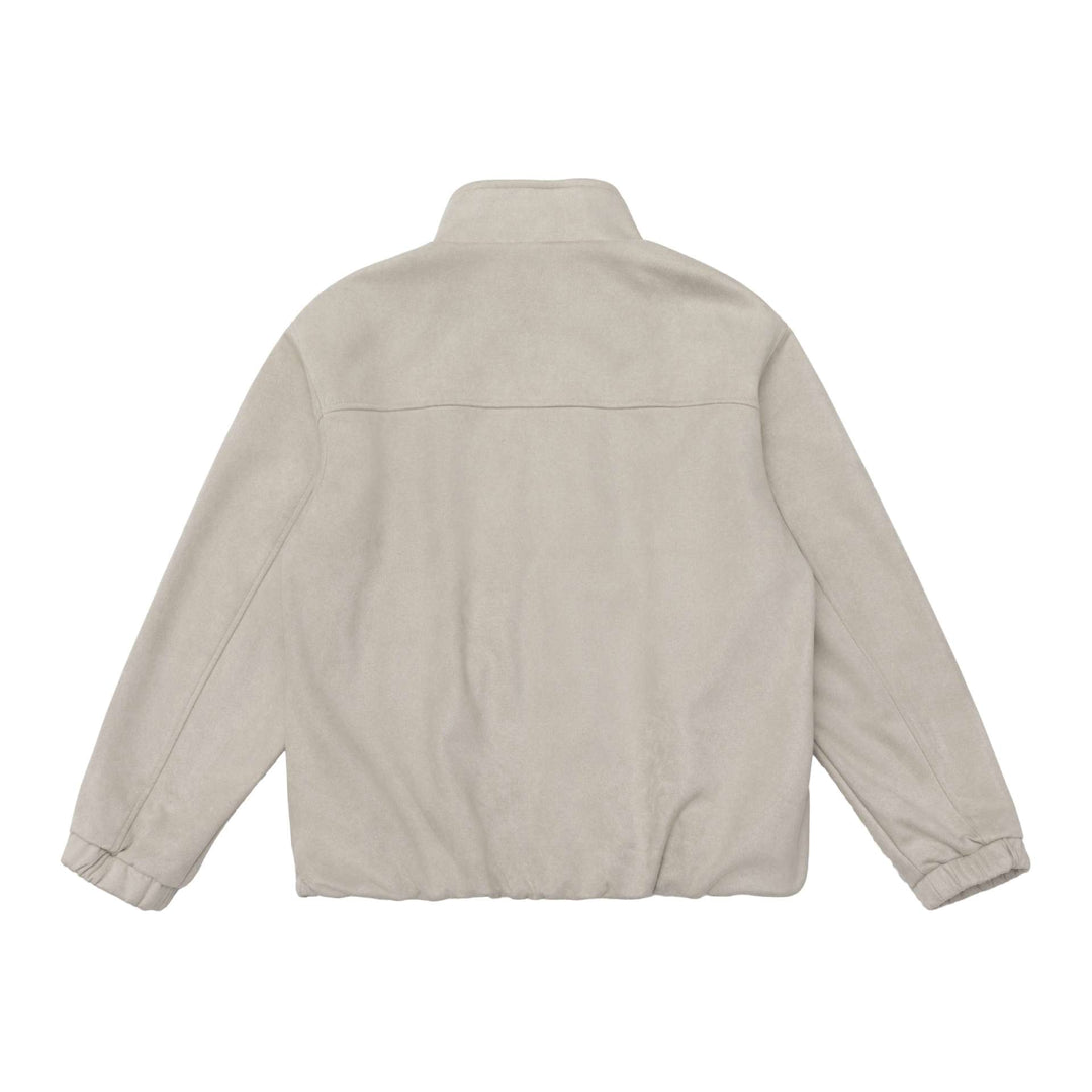 Men's short jacket in a boxy cut with a high stand-up collar and hidden zipper placket Mune Fashion