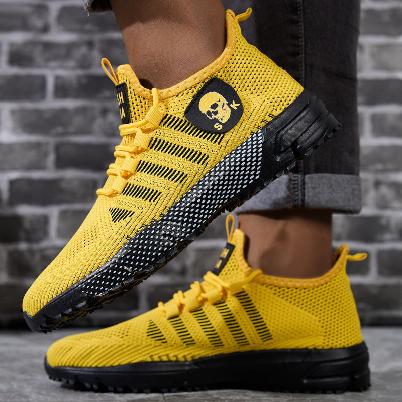 Men's Knit Sock Sneaker with Durable Trail Profile Sole and Padded Comfort Footbed Mune Fashion