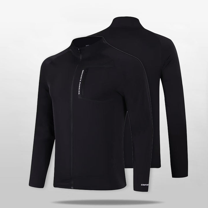 Men's breathable windproof running softshell jacket with stand-up collar and chest pocket Mune Fashion