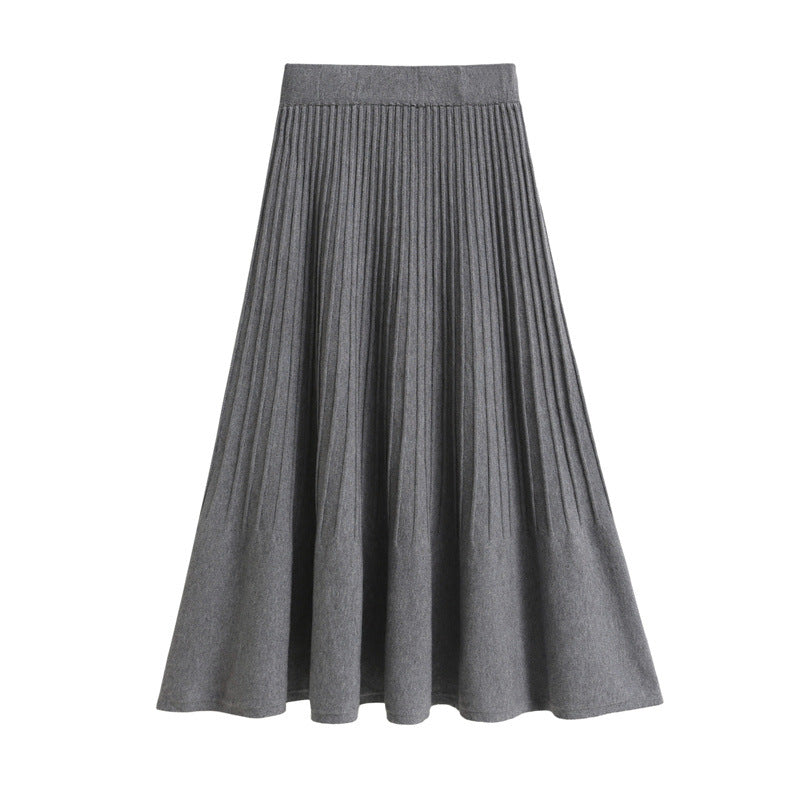 Ladies Pleated A-Line Skirt Mune Fashion