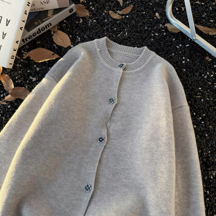 Unisex Cozy Melange Fine Knit Sweater with Raglan Sleeves and Ribbed Round Neck Mune Fashion