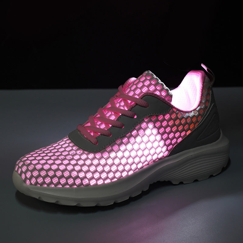 Ladies' lightweight three-dimensional mesh walking sneakers with viscoelastic insole and high-grip outsole Mune Fashion