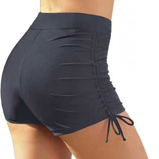 Women's figure-flattering swim shorts with gathering and side lacing Mune Fashion