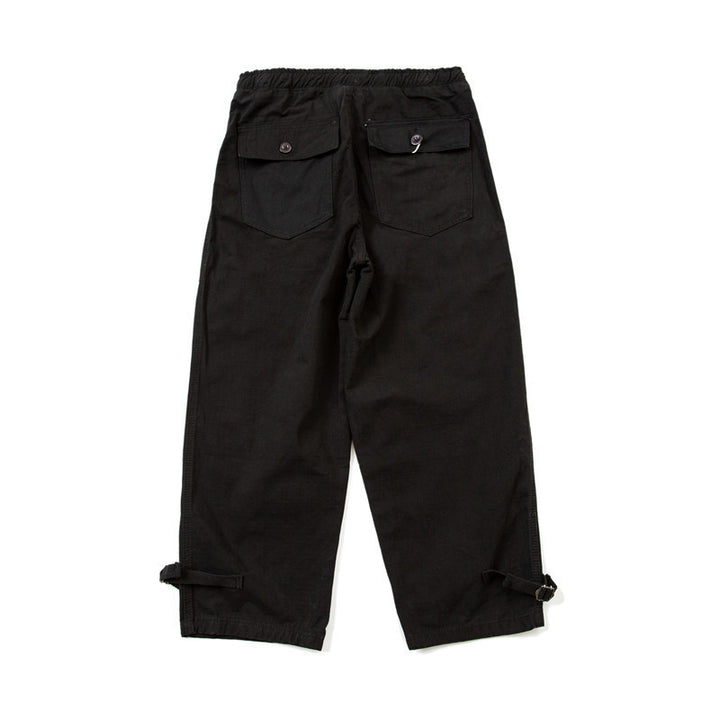 Men's Loose Fit Utility Cargo Pants with Drawstring Waist and Adjustable Leg Straps Mune Fashion