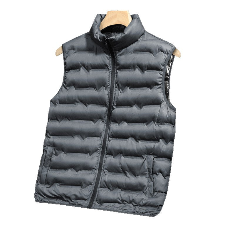 Men's nano thermal quilted vest with reflective heat reflex inner lining and stand-up collar Mune Fashion