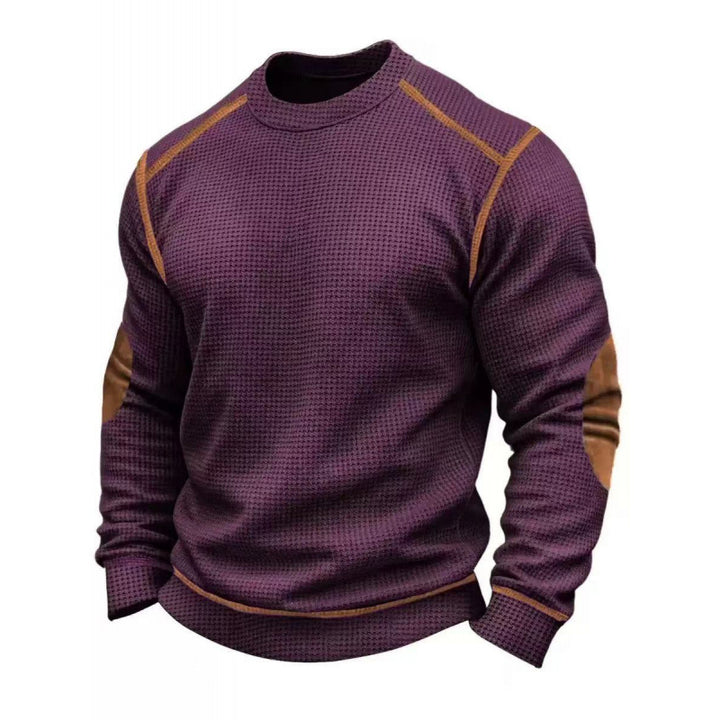 Men's Stylish Long Sleeve Sweater with Textured Design Mune Fashion