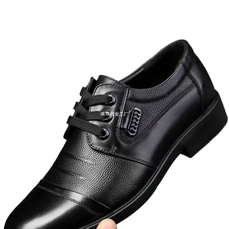 Men Classic Leather Lace-up Shoes Mune Fashion