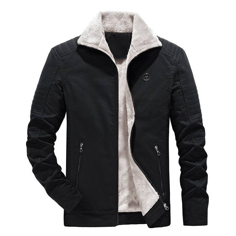 Men's hybrid flight jacket with teddy fleece lining and quilted sleeve yoke Mune Fashion