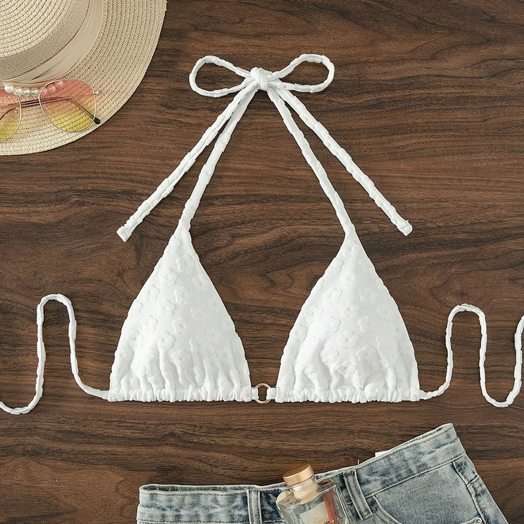 Women's Triangle Bikini with Unique Pattern Mune Fashion