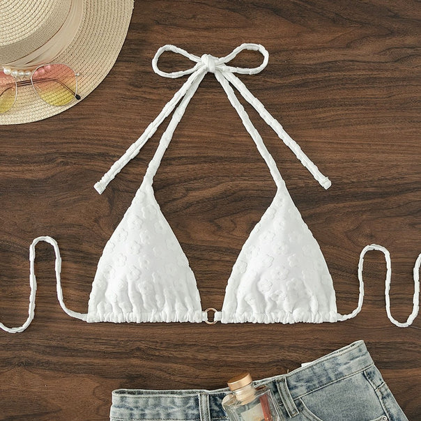 Women's Triangle Bikini with Unique Pattern Mune Fashion