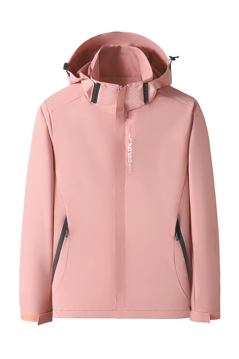 Women's Softshell Outdoor Jacket with removable hood, windproof membrane and breathable mesh lining Mune Fashion