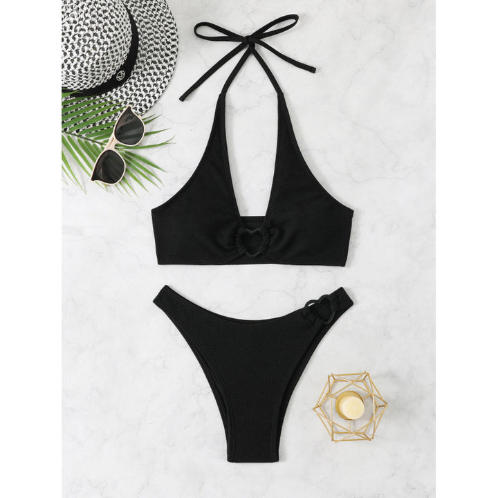 Women High-Cut Bikini with Decorative Knots Mune Fashion