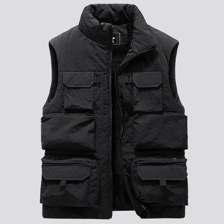 Men's Tactical Multifunction Vest with Thermal Insulation and Multiple Pockets Mune Fashion