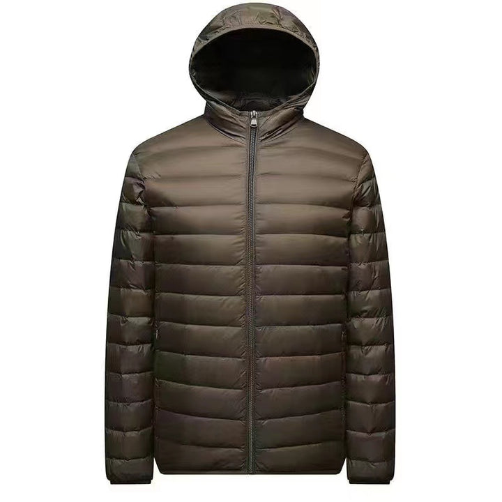 Men's ultra-light packable micro quilted jacket with stand-up collar, padded insulation and wind-resistant shell Mune Fashion