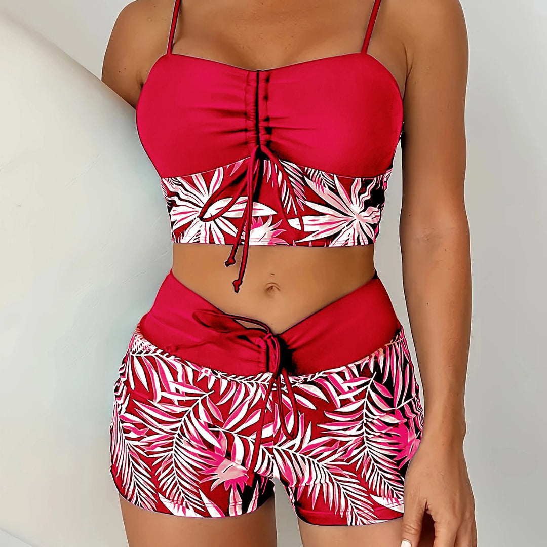 Women's Sporty Bikini Top with Shorts Mune Fashion