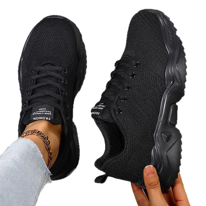 Women's urban knitted sneakers with elastic shaft, robust tread sole, and cushioned comfort footbed Mune Fashion