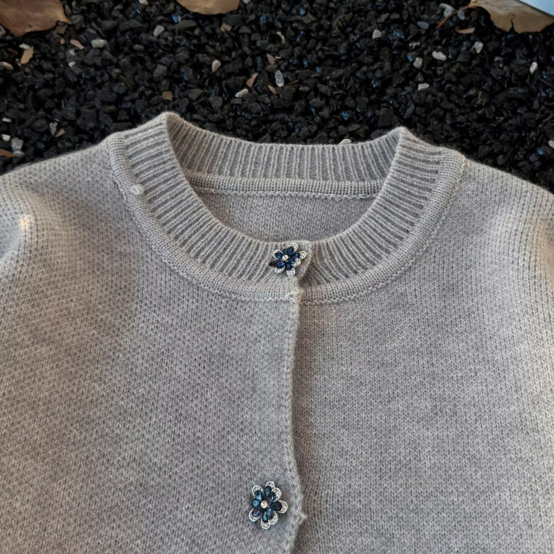 Unisex Cozy Melange Fine Knit Sweater with Raglan Sleeves and Ribbed Round Neck Mune Fashion