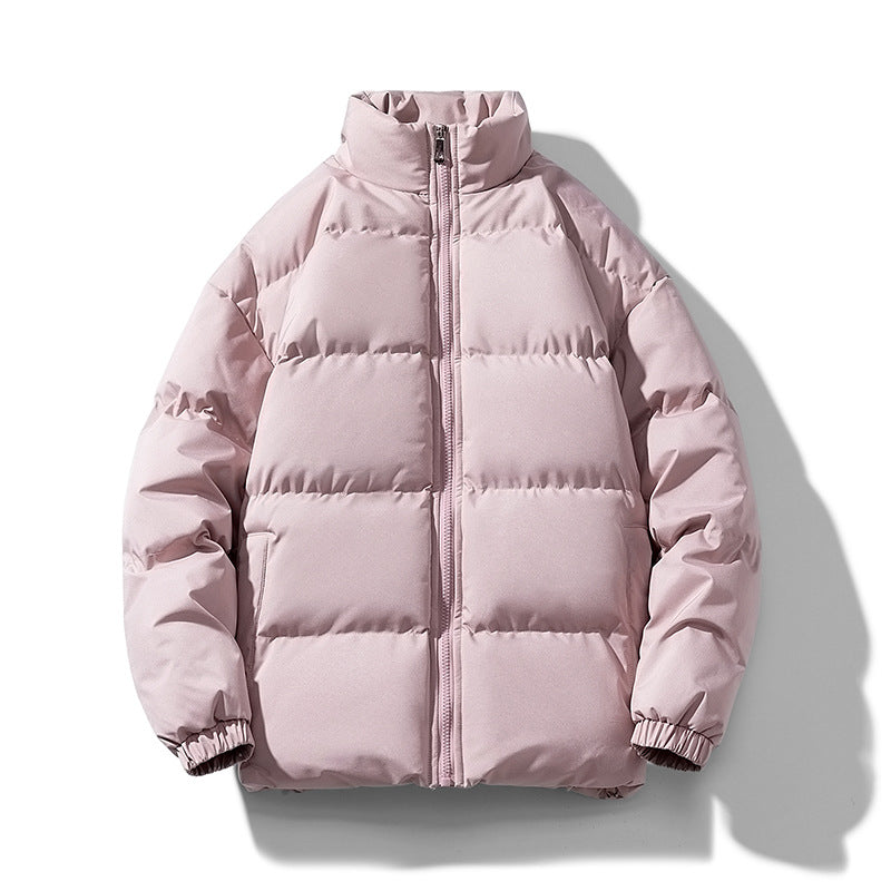 Men's voluminous insulation jacket with matte microfiber outer shell and high stand-up collar Mune Fashion