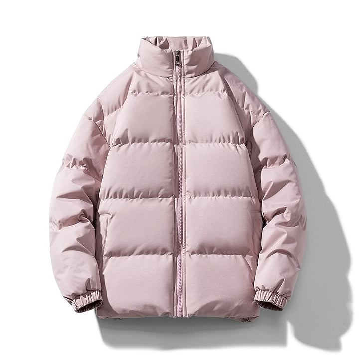 Men's voluminous insulation jacket with matte microfiber outer shell and high stand-up collar Mune Fashion