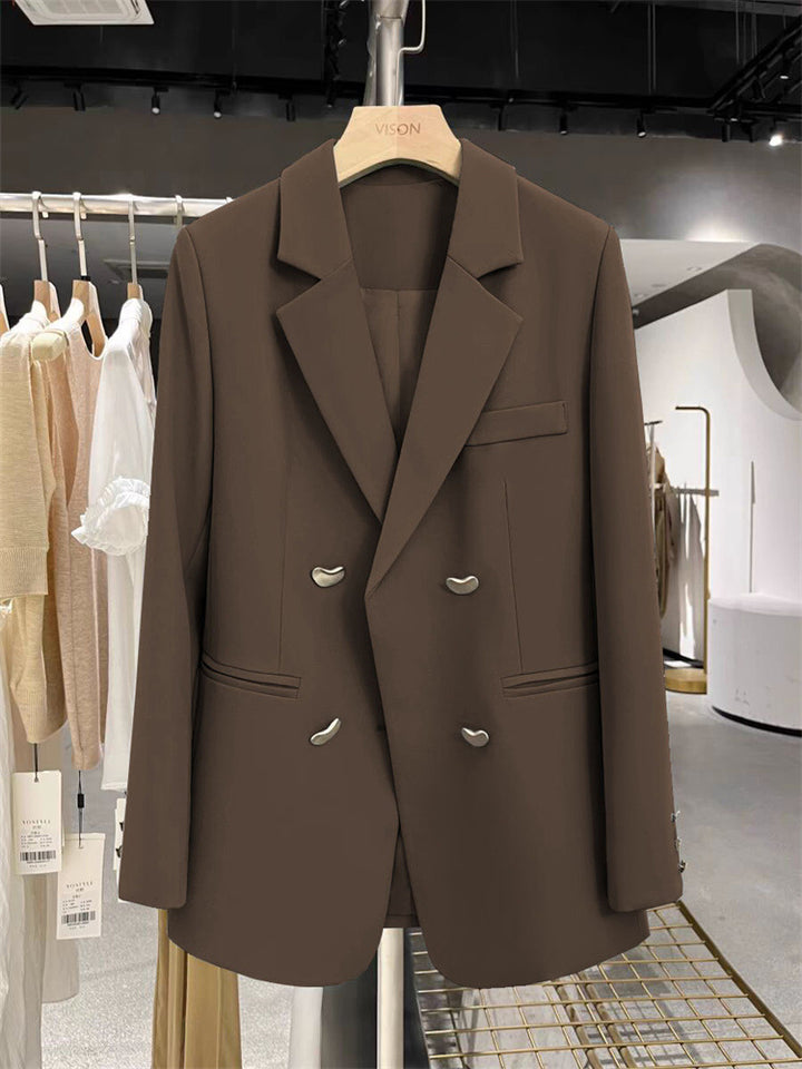 Women’s Stylish Double-Breasted Blazer Mune Fashion