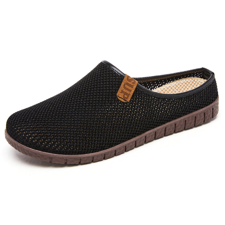 Women's knitted breathable slippers with woven comfort insole and flexible profile sole Mune Fashion
