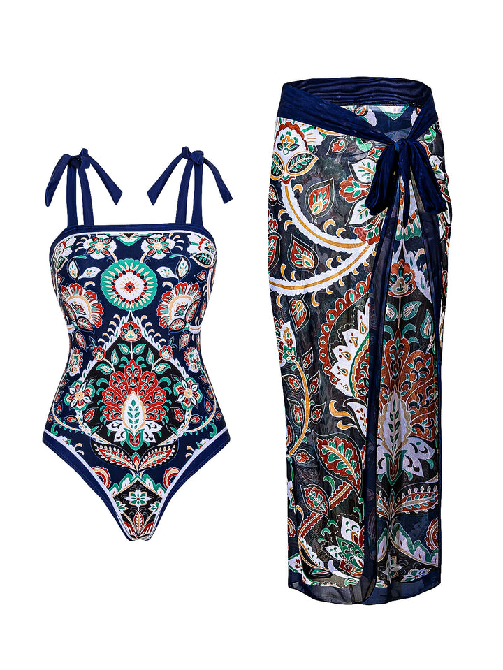 Women's tankini set with a stunning paisley pattern Mune Fashion