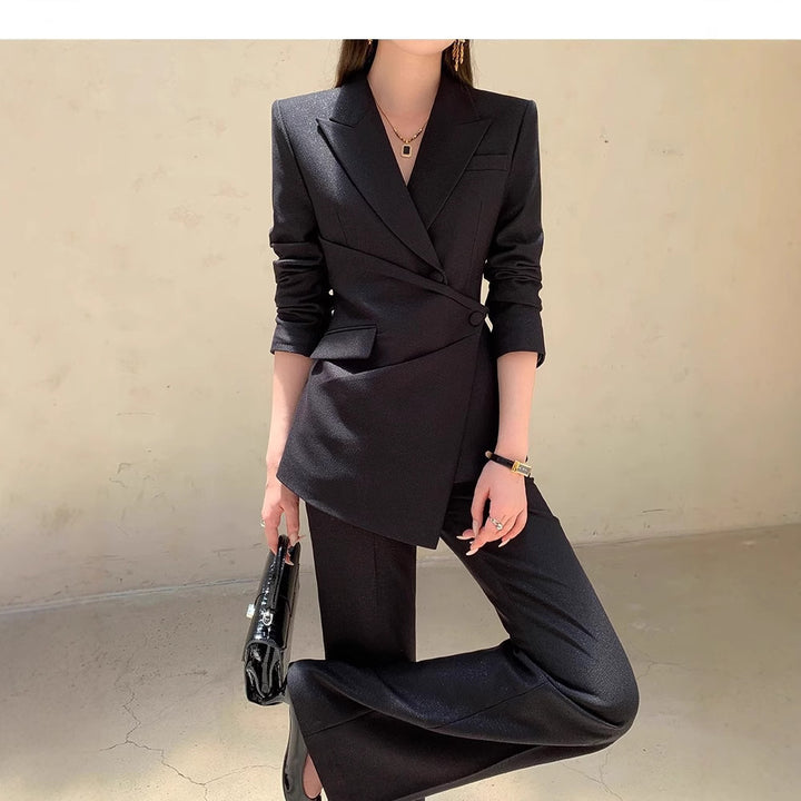 Women's Elegant Blazer Set with Modern Cut Mune Fashion