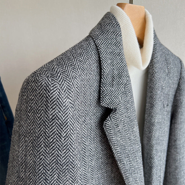 Women's Elegant Tweed Blazer Jacket Drune