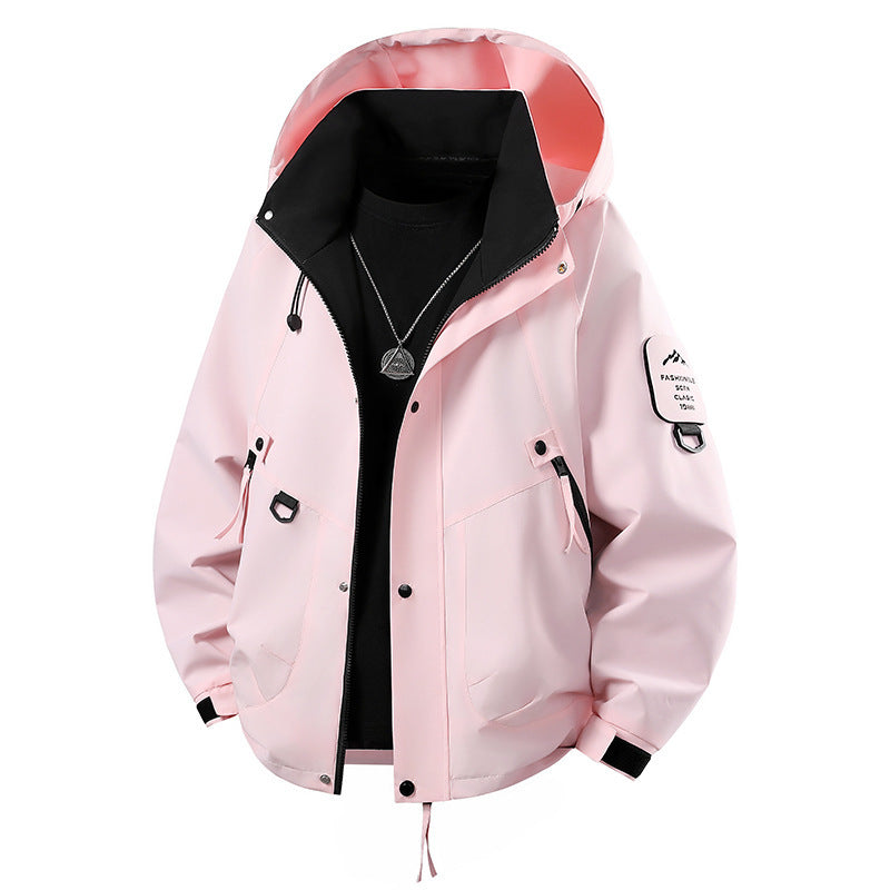 Men's outdoor softshell jacket with water-repellent membrane, versatile utility pockets, and adjustable cuffs Mune Fashion