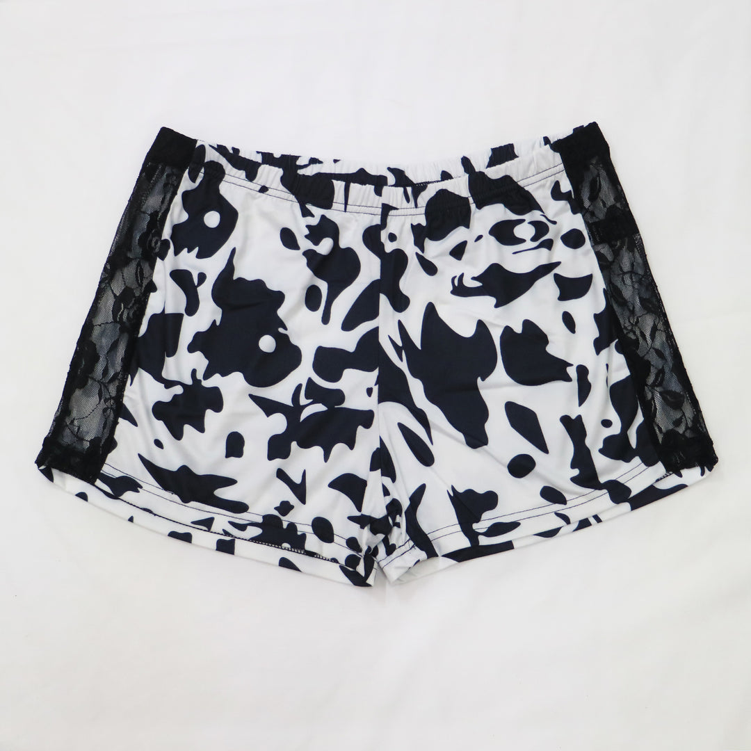 Women's Casual Cropped T-Shirt with Cloud Pattern Mune Fashion