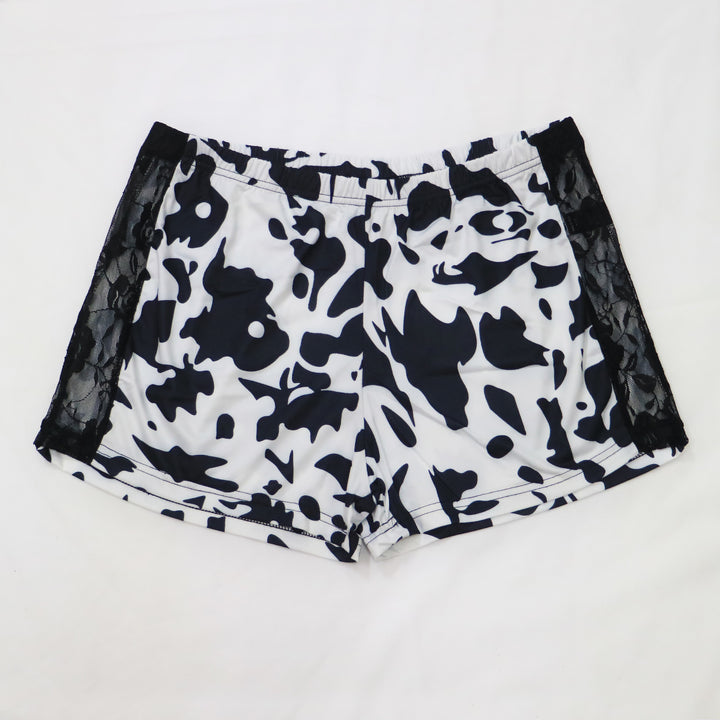 Women's Casual Cropped T-Shirt with Cloud Pattern Mune Fashion