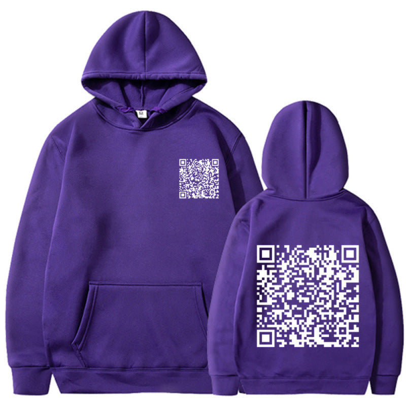 Women's Sporty Hoodie with QR Code Mune Fashion