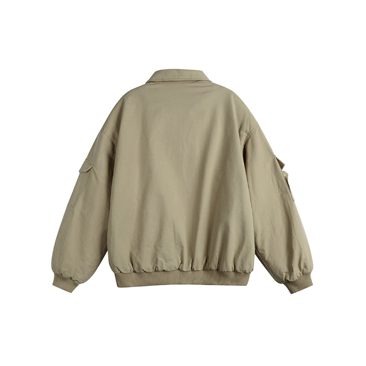 Unisex Boxy Utility Blouson Jacket with Zip Details and Functional Flap Pockets Mune Fashion
