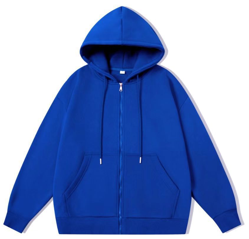 Unisex oversized hoodie jacket with a wide shoulder cut, full-length zipper, and French-Terry Mune Fashion