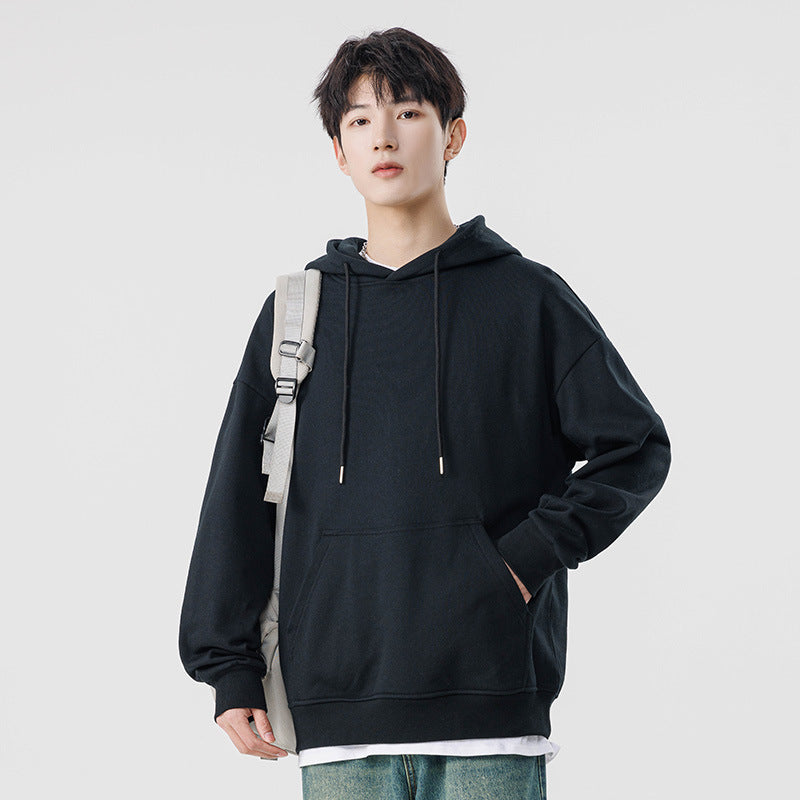 Unisex Oversize Hoodie with Kangaroo Pocket and Drop Shoulder Drune