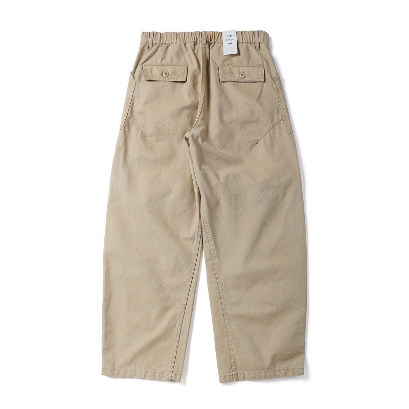 Unisex Loose Utility Pants with High Waist, Wide Leg and External Work Pockets Mune Fashion