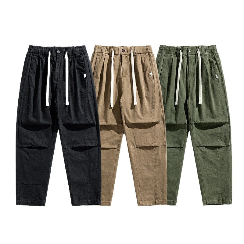 Men's Tapered Cargo Jogger with Elastic Comfort Waistband, Flap Pockets, and Ankle Cuffs Mune Fashion