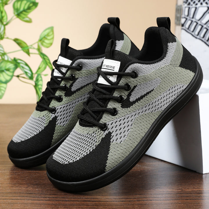 Women's lightweight breathable knitted casual sneakers with elastic lacing and shock-absorbing EVA midsole Mune Fashion