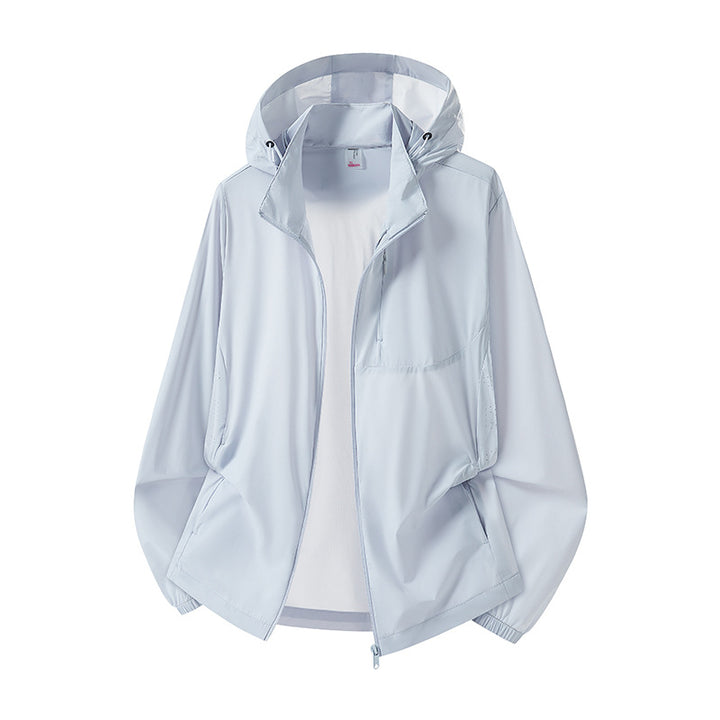 Women's Lightweight Windbreaker with Hood Mune Fashion