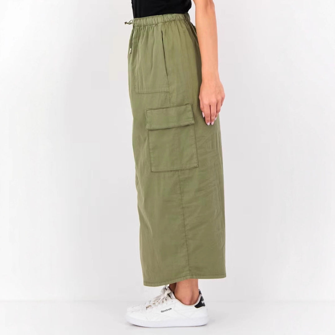 Women Fashionable Midi Dress with Pockets Mune Fashion